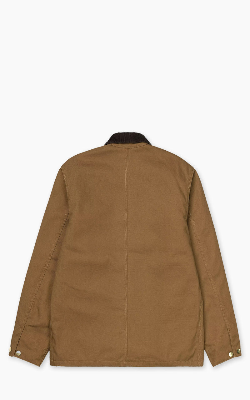 Carhartt WIP Michigan Coat Winter Dearborn Canvas Hamilton Brown/Black