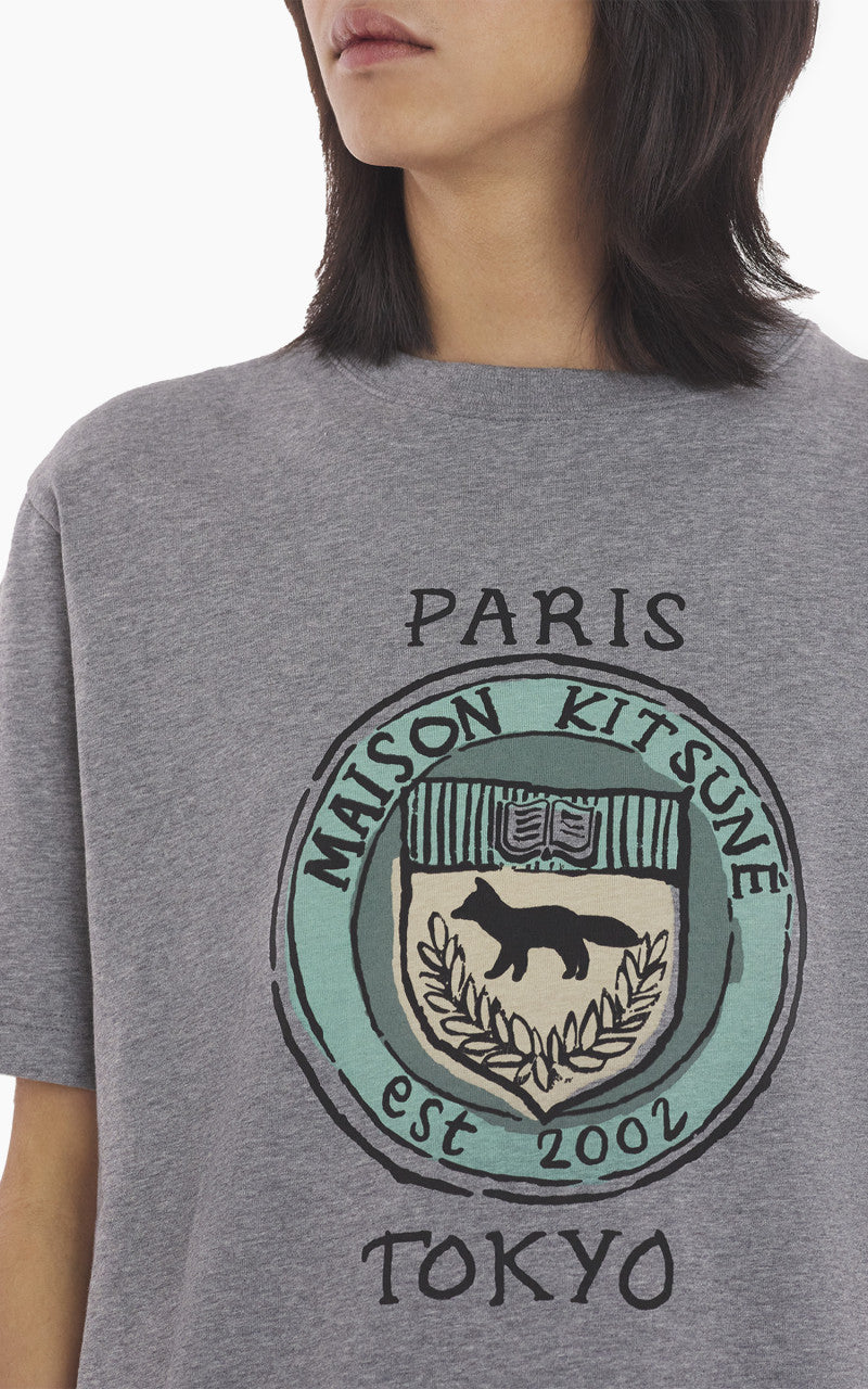 Maison Kitsuné City Coins Comfort T-Shirt Medium Grey Melange