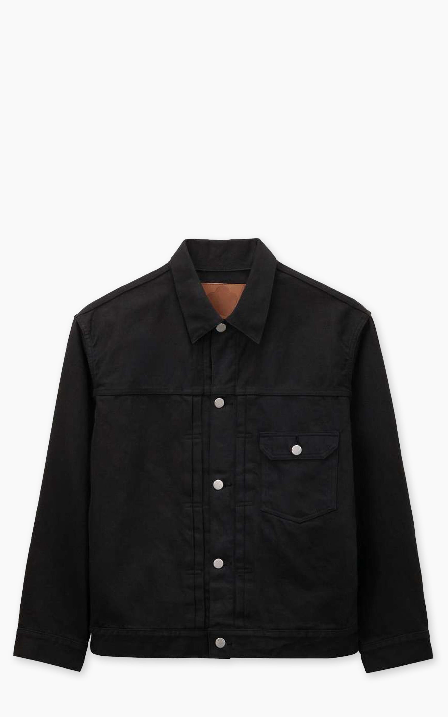 MOMOTARO JEANS MMGJ6001 #001 'Kurozome-Dye' Type 1 Denim Jacket Black