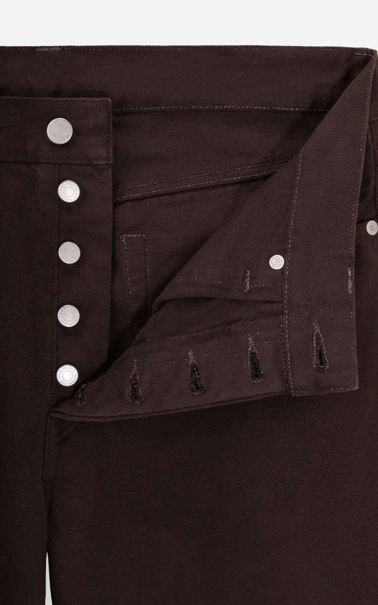 Momotaro Jeans MMJE6400 #100 'Onigurumi-Dye' Straight Denim Brown 15oz