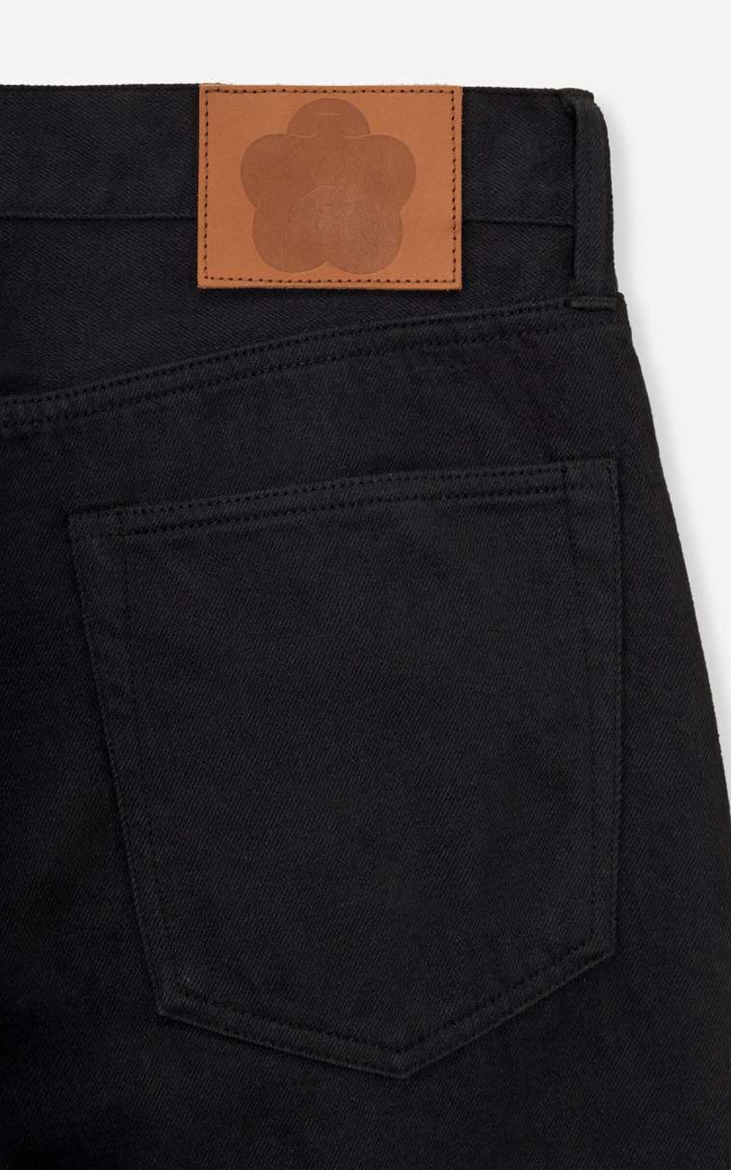 Momotaro Jeans MMJE6401 #100 'Kurozome-Dye' Straight Denim Black 15oz
