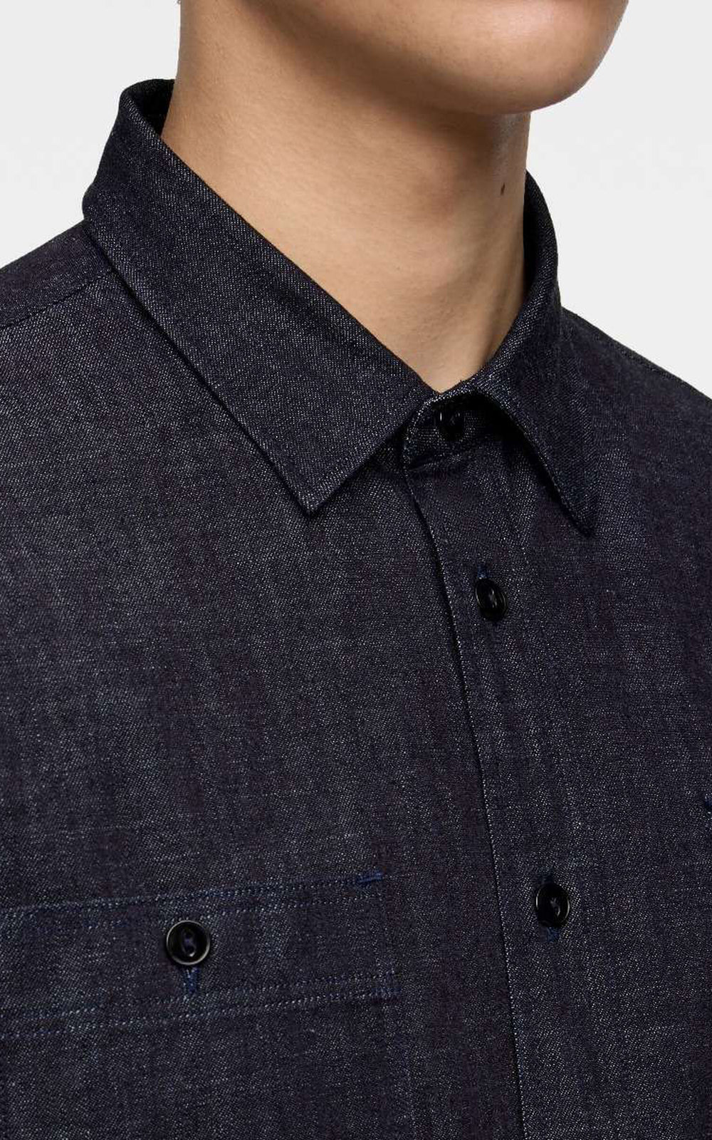 MOMOTARO JEANS MMLS3001 Triple Stitch L/S Denim Shirt Indigo