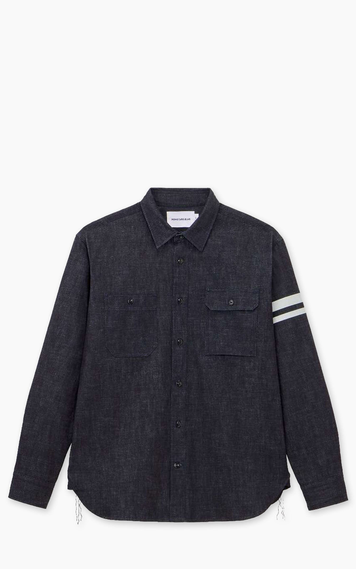 Momotaro Jeans MMLS3001 Triple Stitch L/S Denim Shirt Indigo