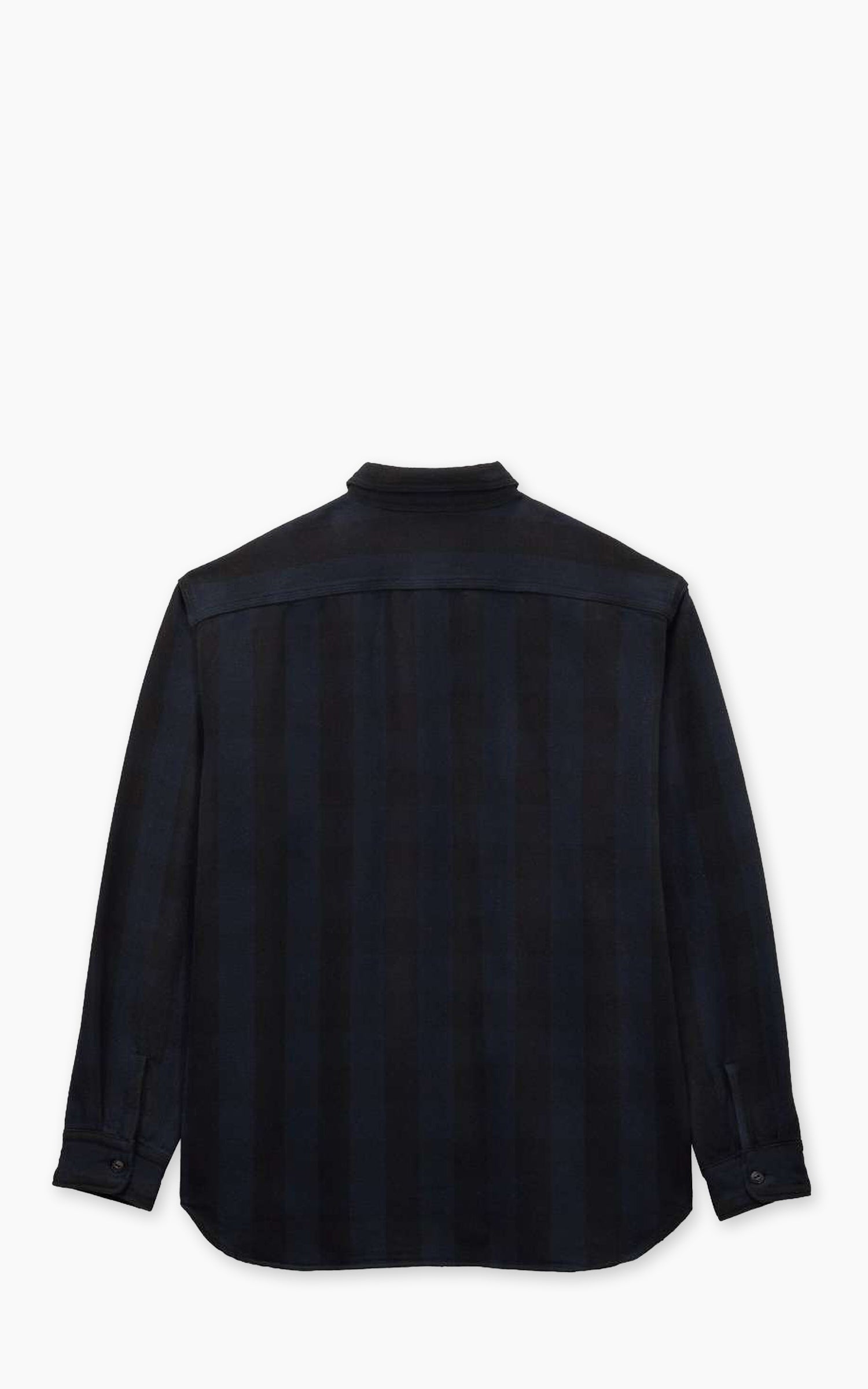 Momotaro Jeans MMLS6002 Block Check Flannel L/S Shirt Navy