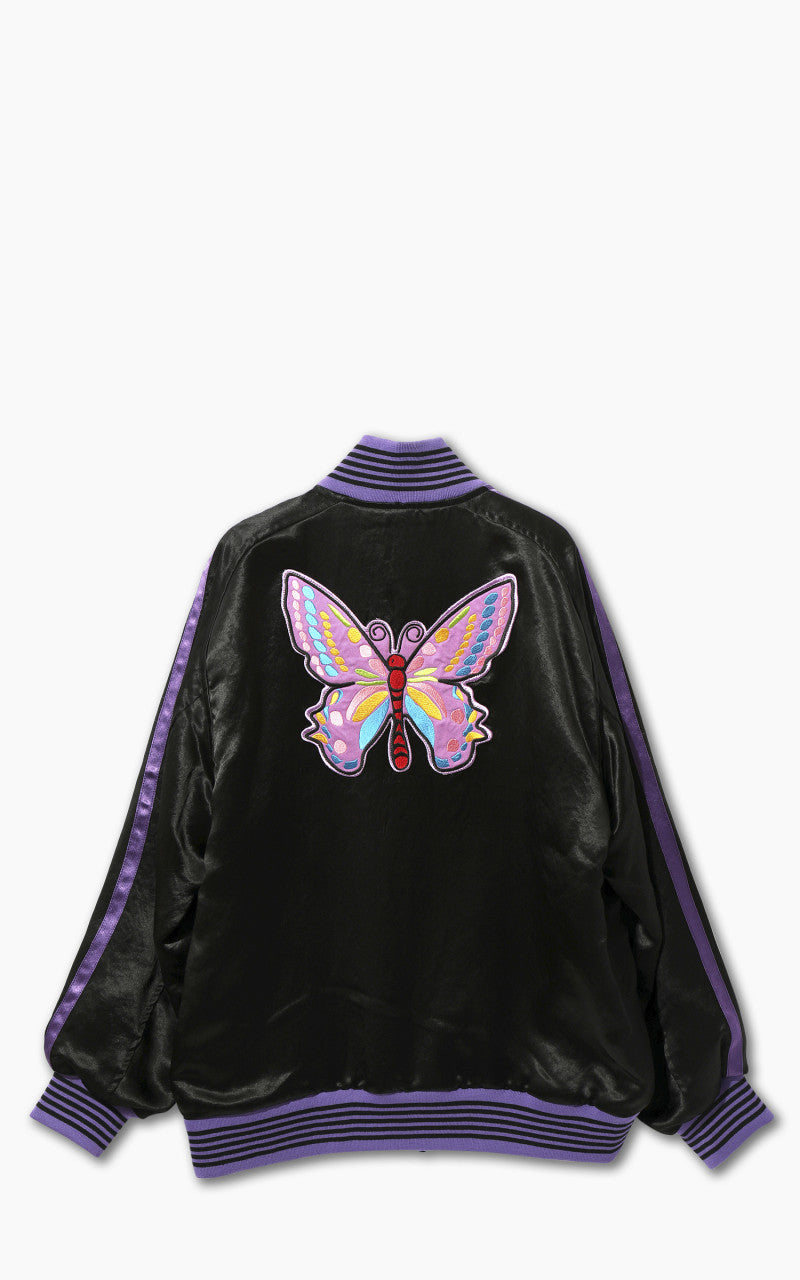Needles Award Jacket Acetate Sateen Black