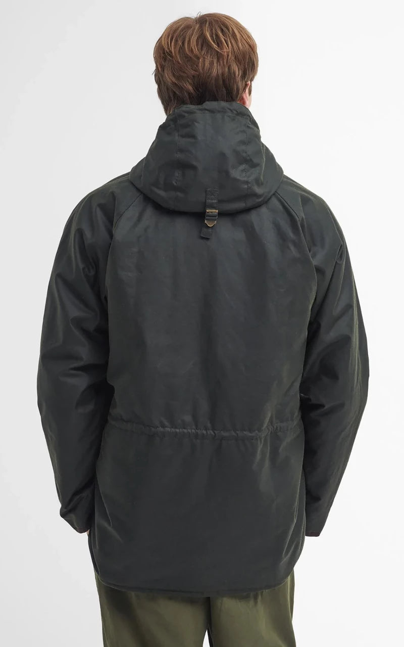 Barbour Field Waxed Parka Fern