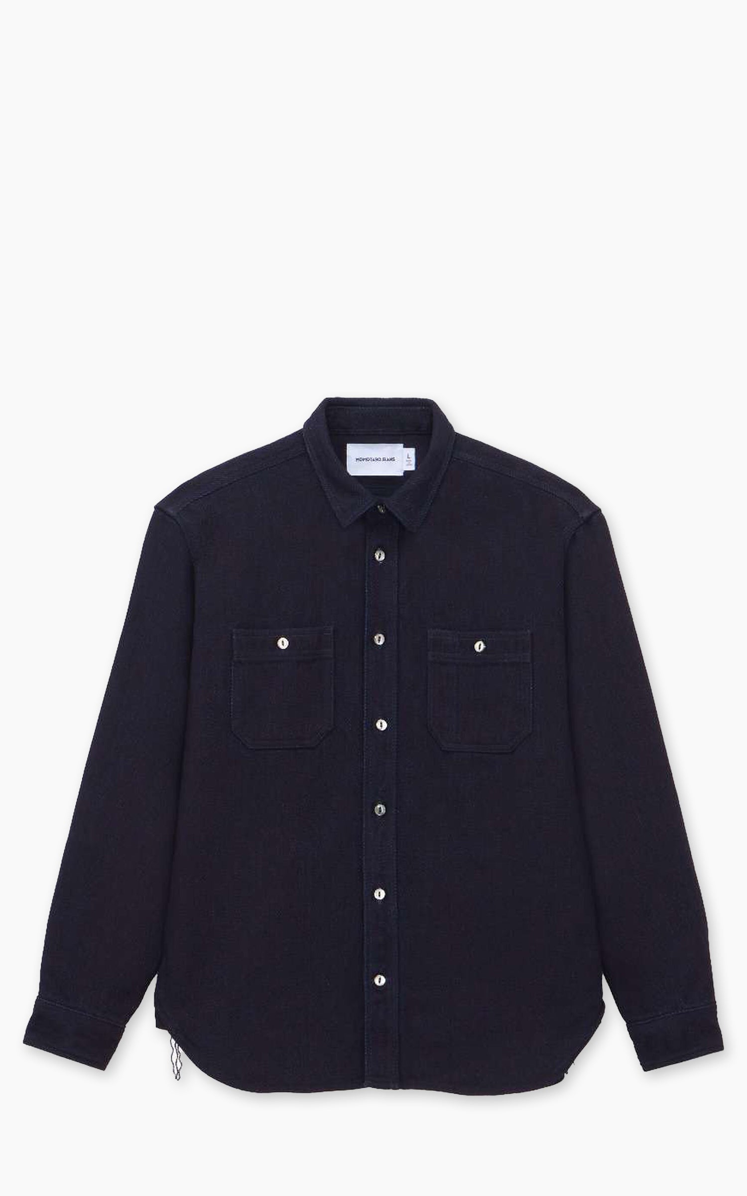 Momotaro Jeans MXLS1036 Triple Stitch L/S Dobby Shirt Indigo