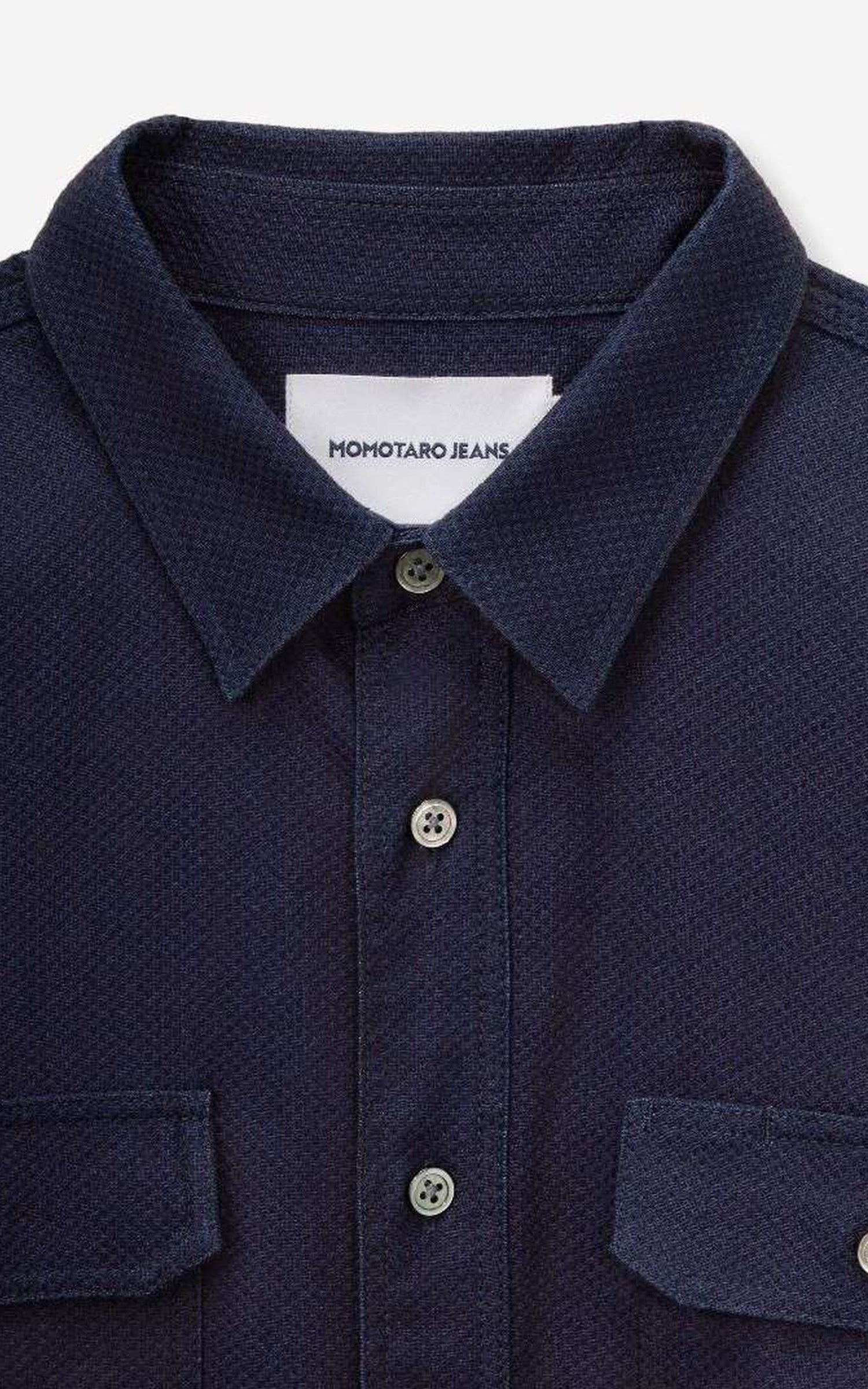 Momotaro Jeans MXLS1039 Sashiko CPO Shirt Indigo