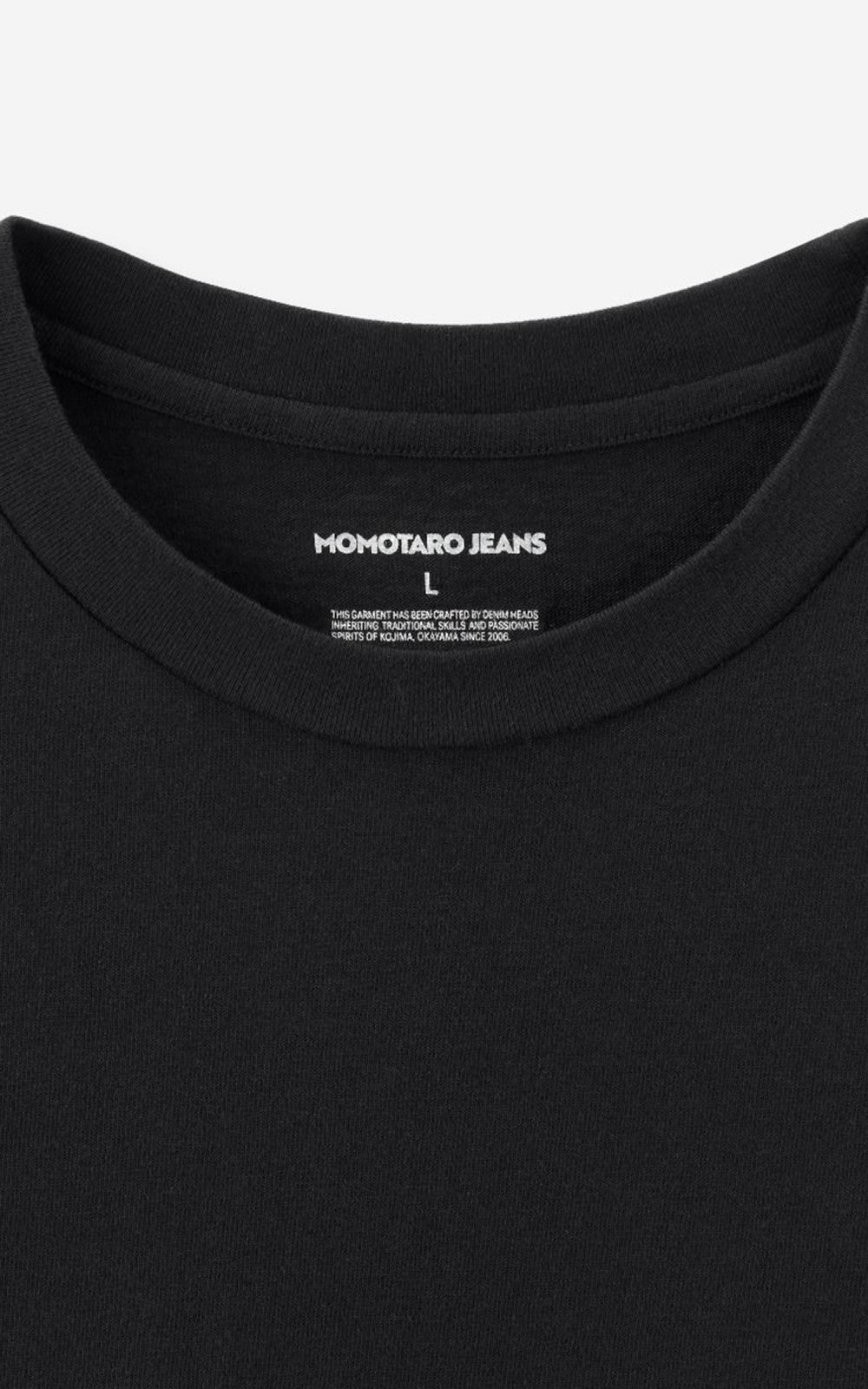 Momotaro Jeans MXTS1035 Heavy Ounce S/S T-Shirt Black 8.5oz