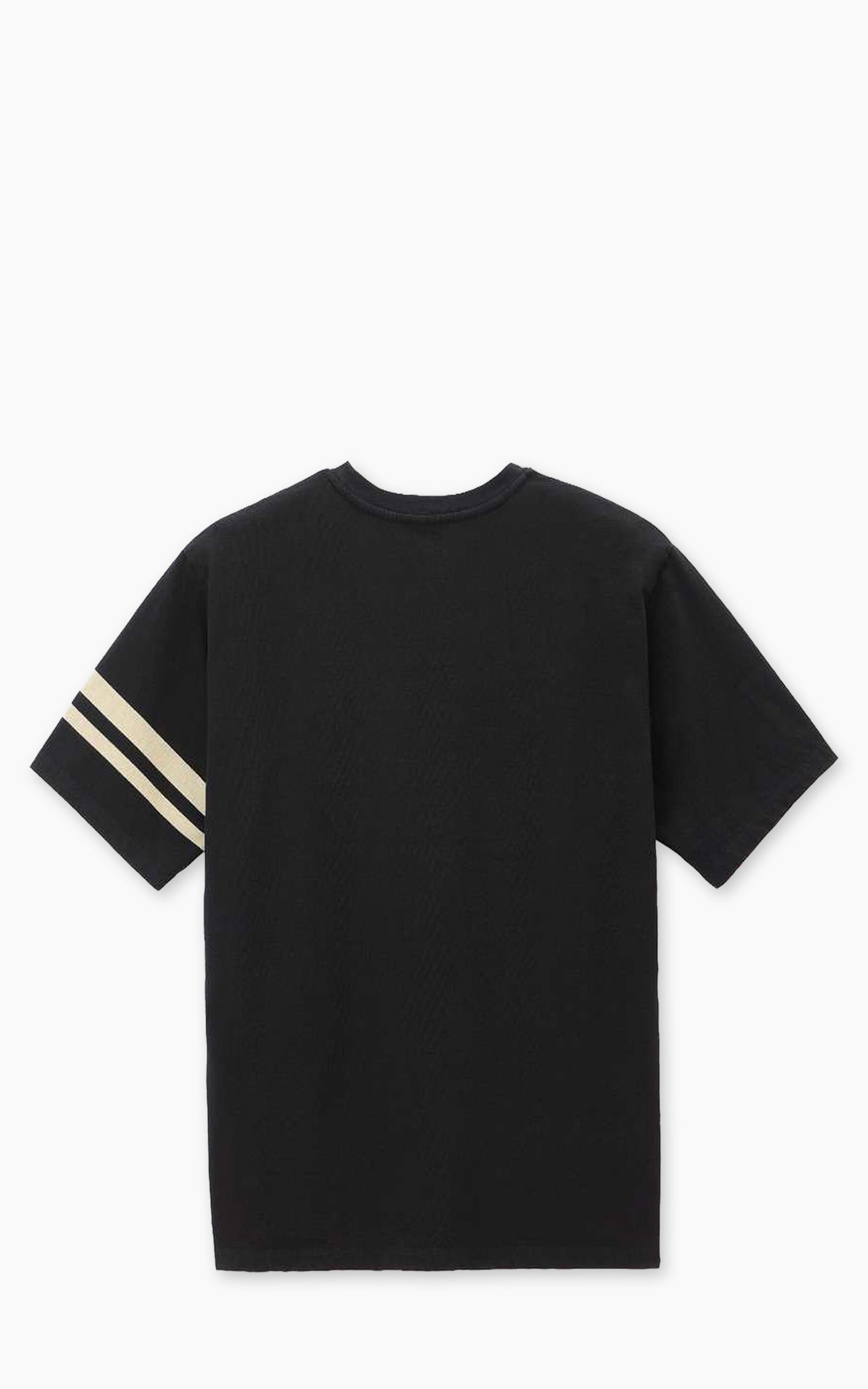 MOMOTARO JEANS MXTS6004 Discharge Print Heavy Ounce S/S T-Shirt Black 8.5oz