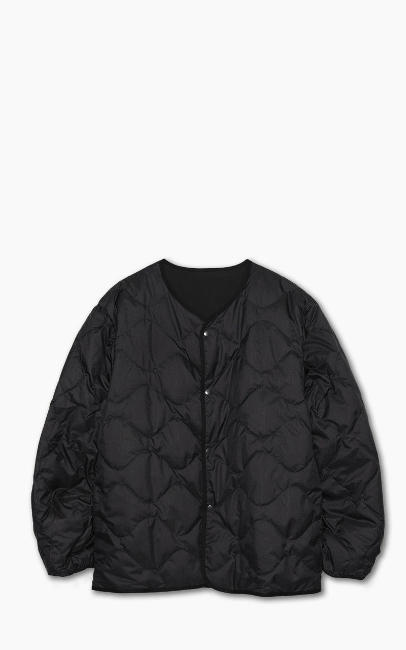 Nanamica Reversible Down Cardigan Black