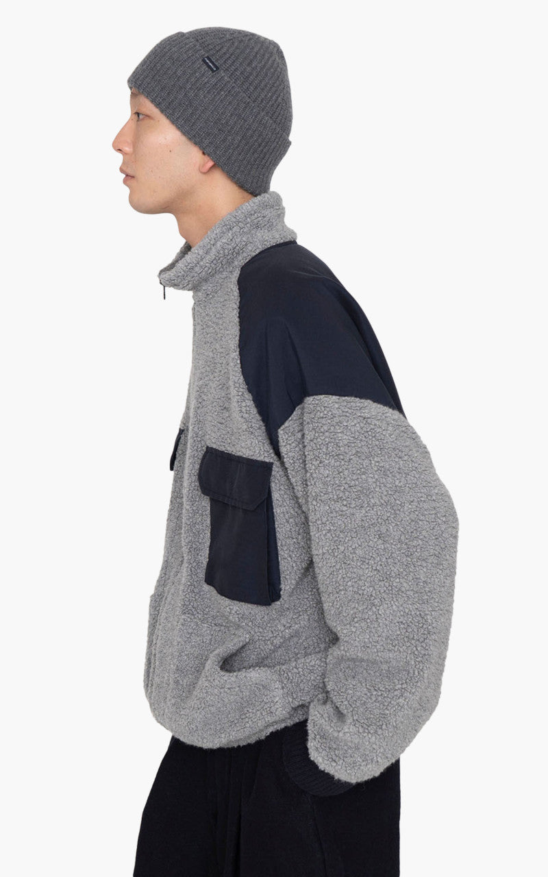 Nanamica Vintage Wool Fleece Jacket Heather Grey