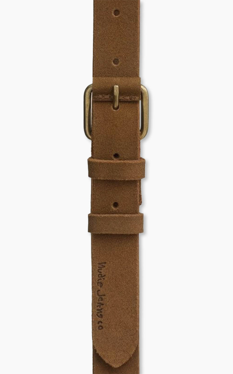 Nudie Jeans Dwayne Suede Belt Brown