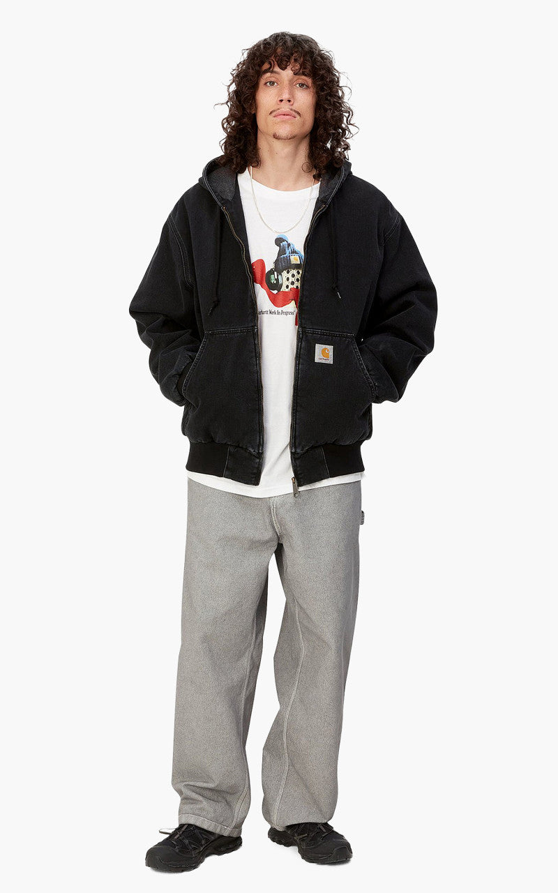 Carhartt WIP OG Active Jacket Black Stone Washed