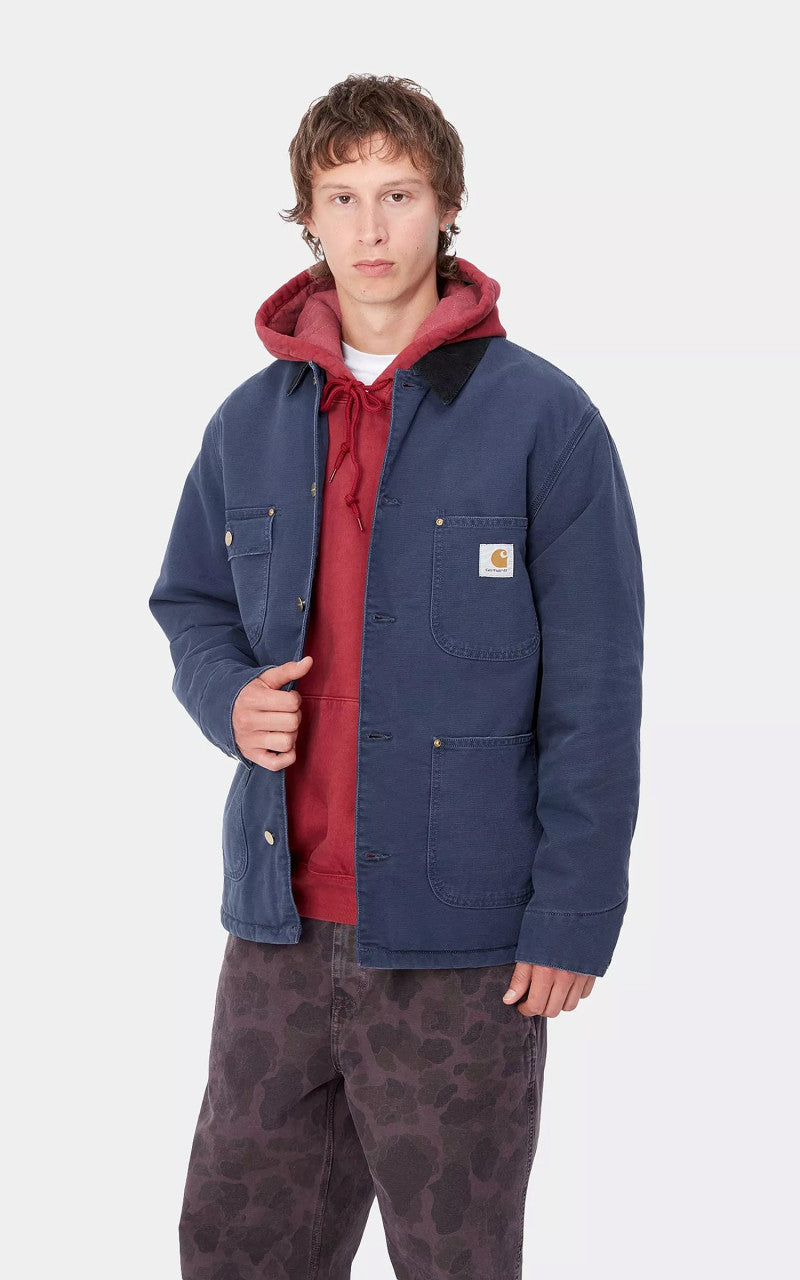 Carhartt WIP OG Chore Coat Aged Canvas Air Force Blue/Black
