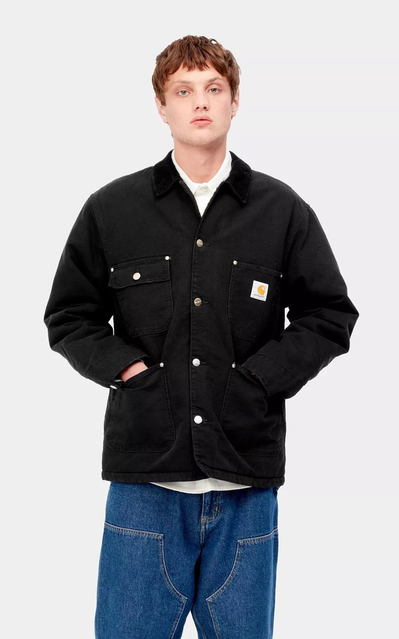 Carhartt WIP OG Chore Coat Aged Canvas Black/Black