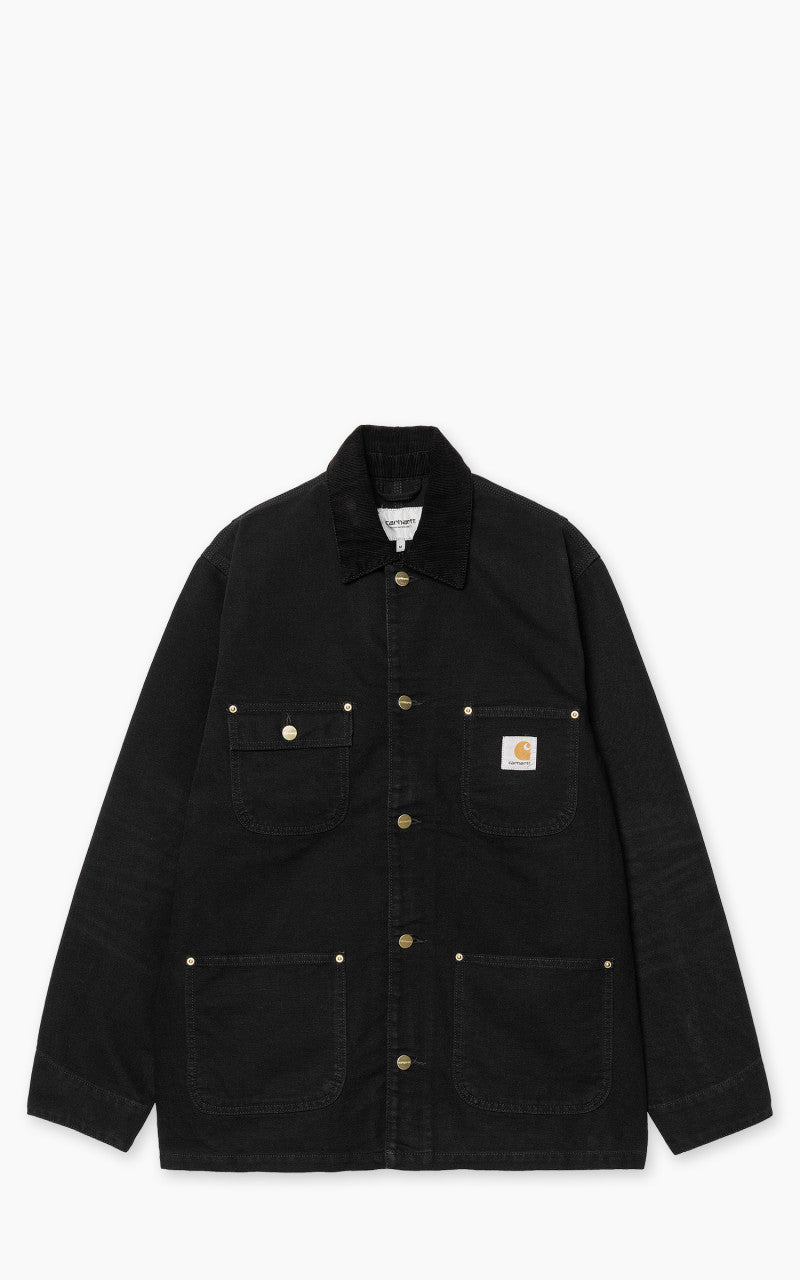 Carhartt WIP OG Chore Coat Dearborn Canvas Aged Black/Black