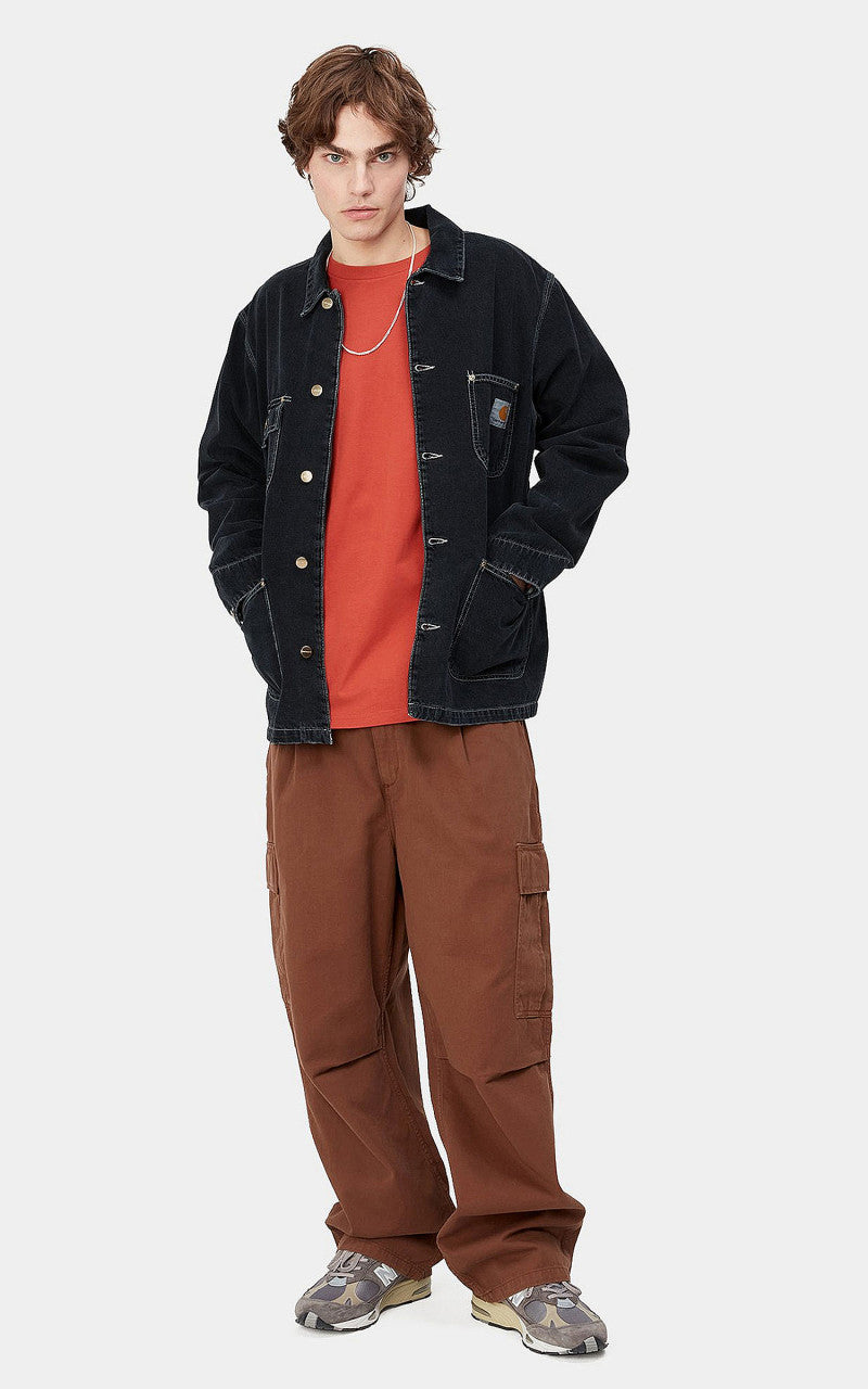 Carhartt WIP OG Chore Coat Norco Denim Heavy Stone Wash Black