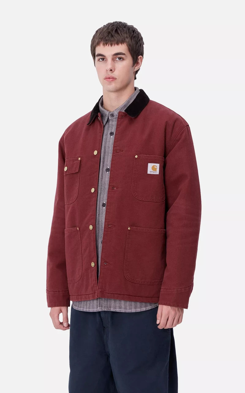Carhartt WIP OG Chore Coat Aged Canvas Malbec/Black
