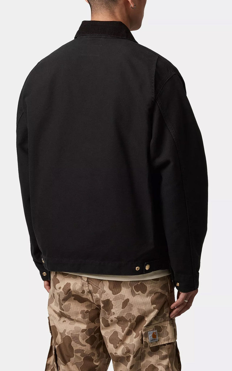 Carhartt WIP OG Detroit Jacket Dearborn Canvas Aged Canvas Black/Black