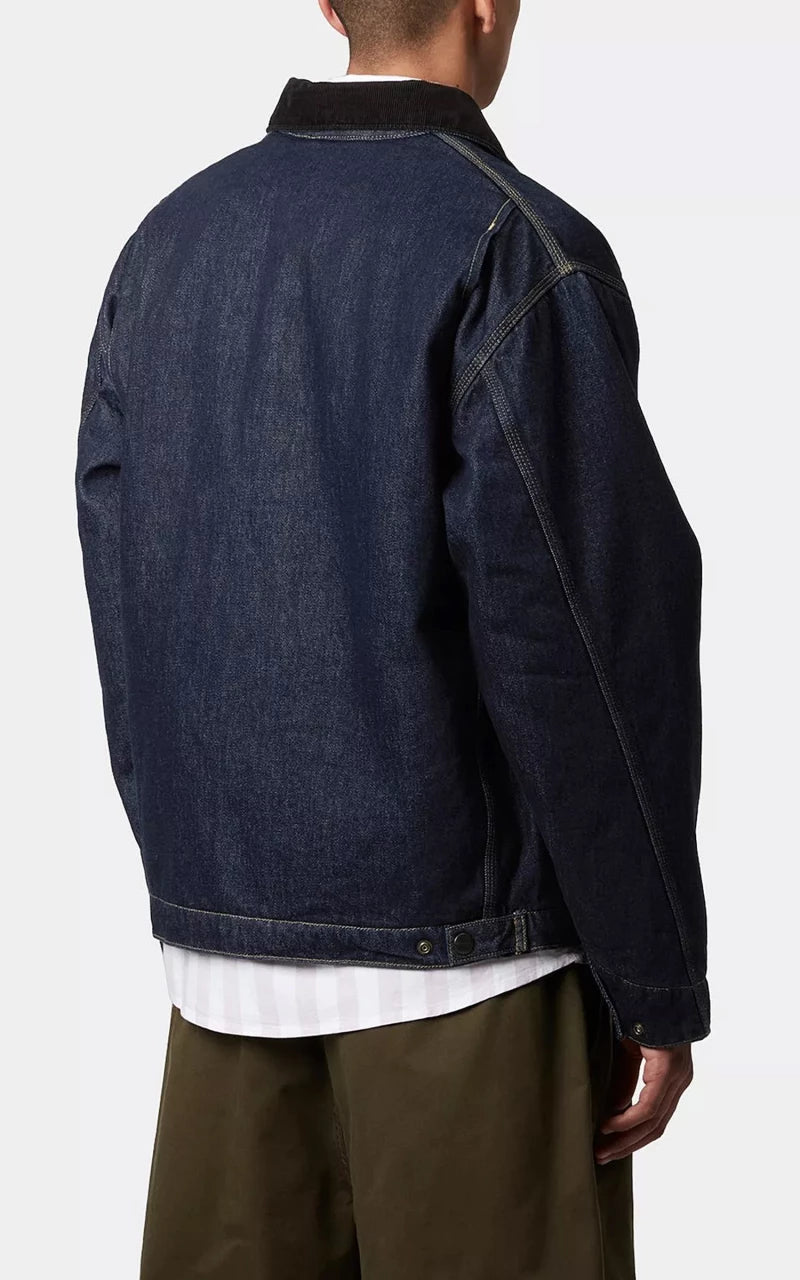 Carhartt WIP OG Detroit Jacket Smith Denim Rinsed Blue/Black