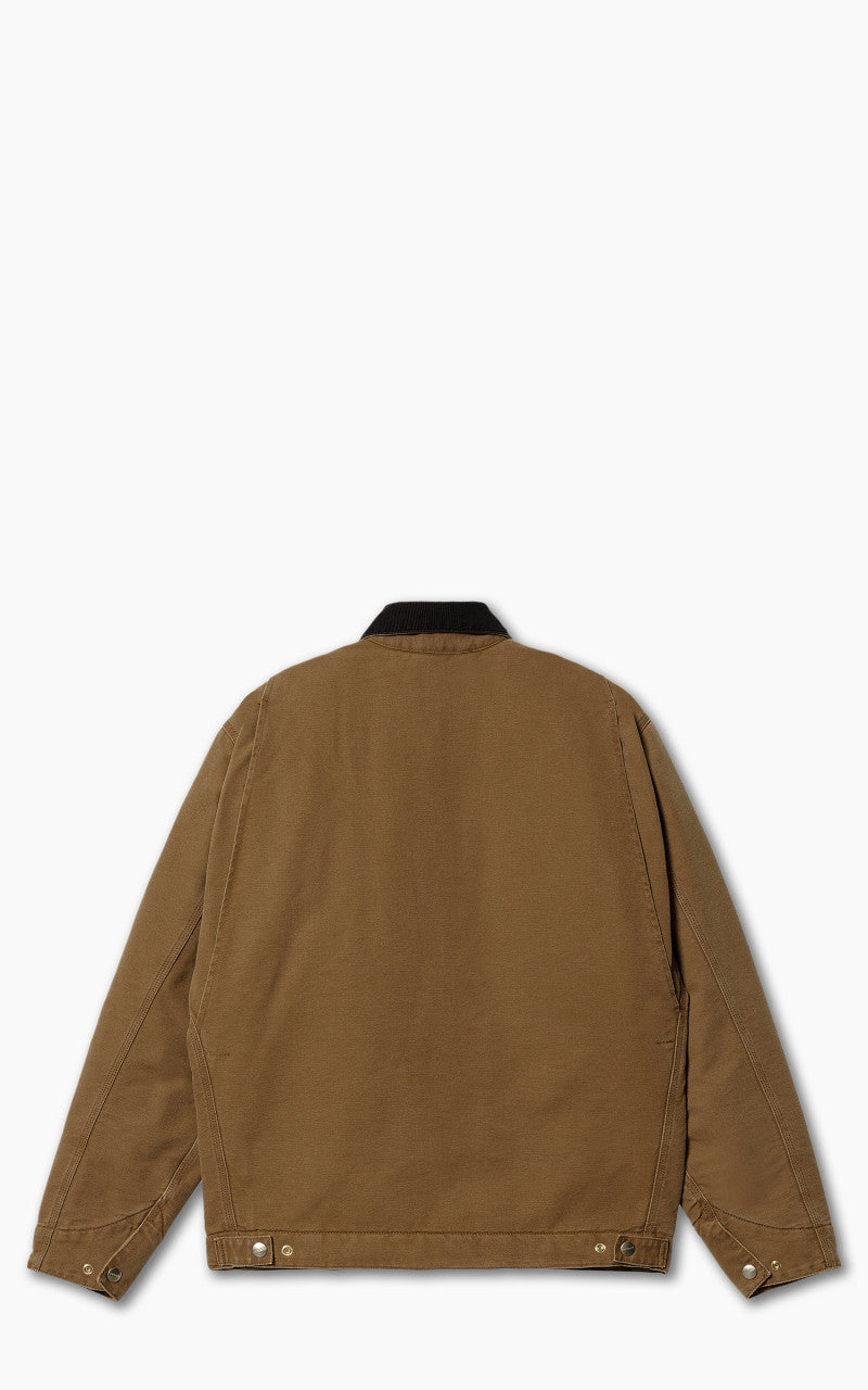 Carhartt WIP OG Detroit Jacket Dearborn Canvas Deep H Brown/Black Aged