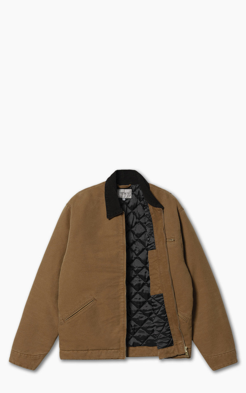 Carhartt WIP OG Detroit Jacket Dearborn Canvas Deep H Brown/Black Aged