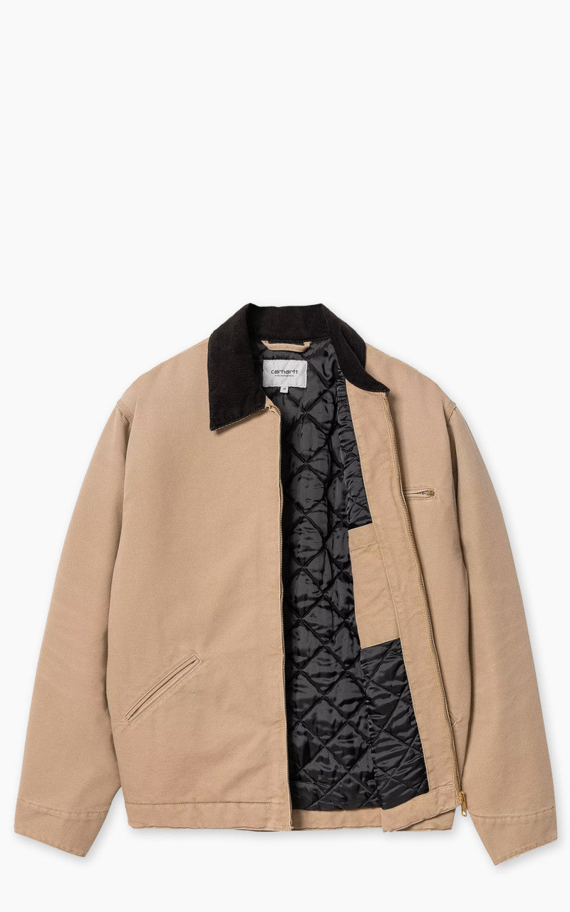 Carhartt WIP OG Detroit Jacket Winter Dearborn Canvas Aged Canvas Peanut/Black