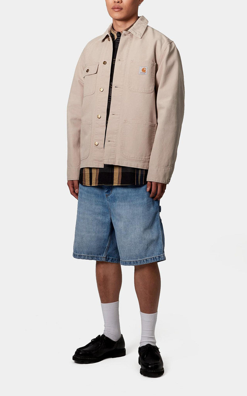 Carhartt WIP OG Single Knee Short Camano Denim Burst Washed Blue