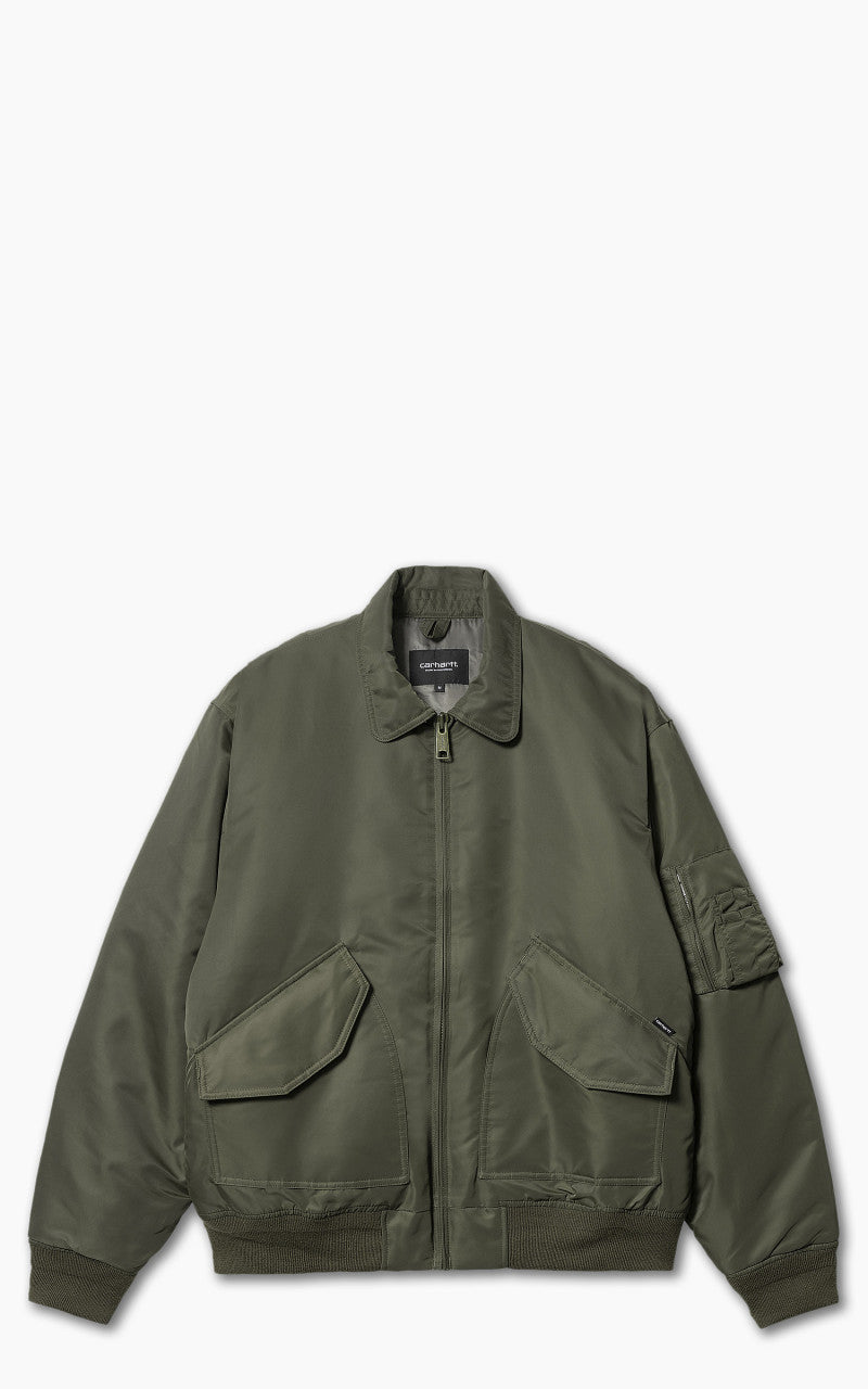 Carhartt WIP Olten Bomber Jacket Nylon Plant/Smoke Green