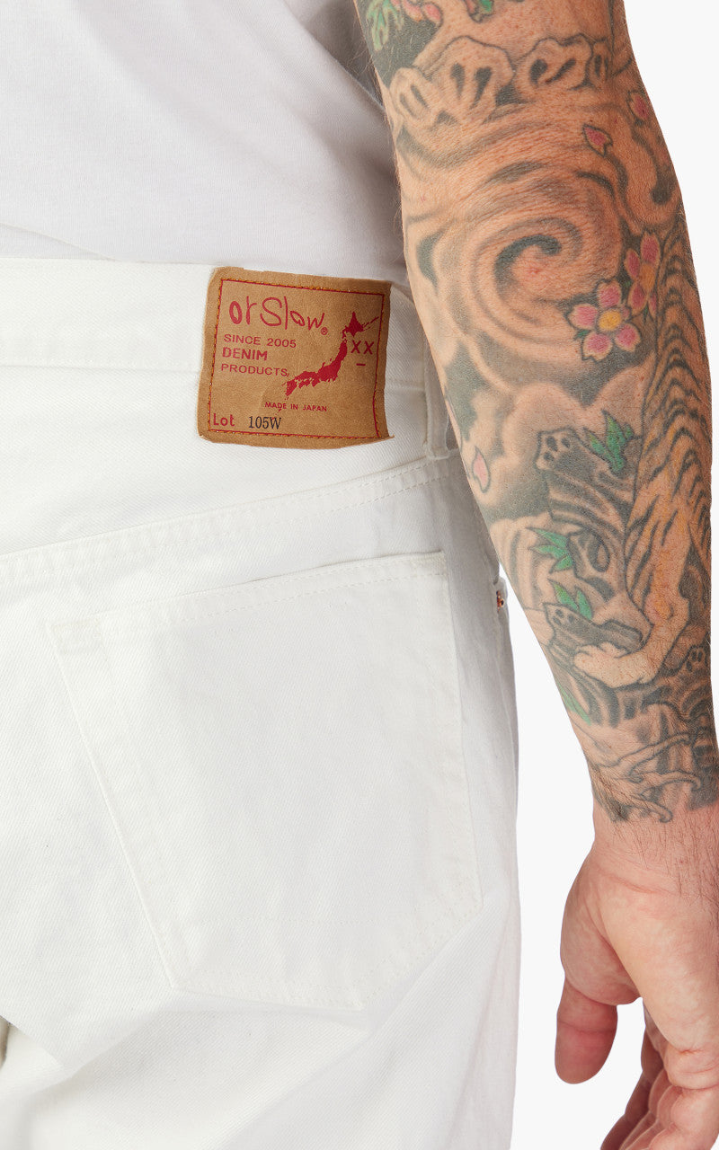 OrSlow Standard Fit Jeans 105 White