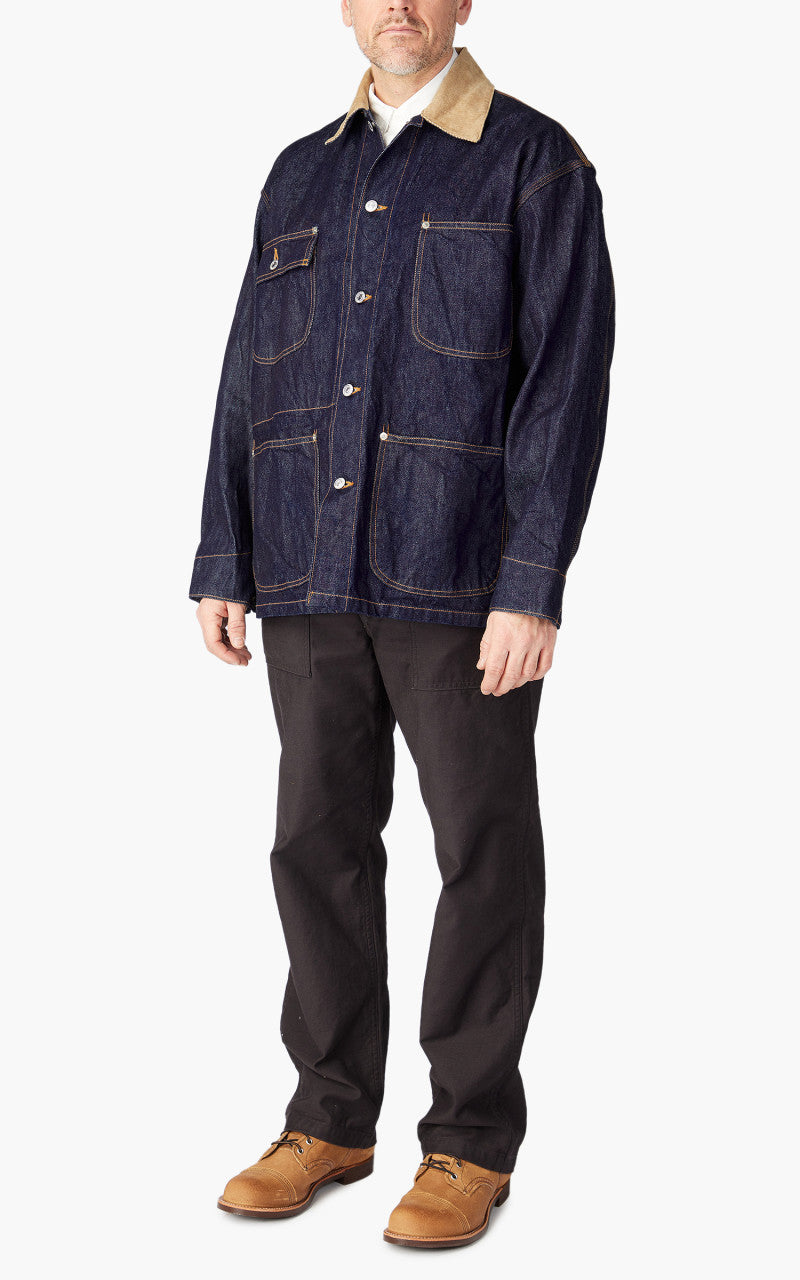 OrSlow Loose Fit Coverall One Wash Indigo