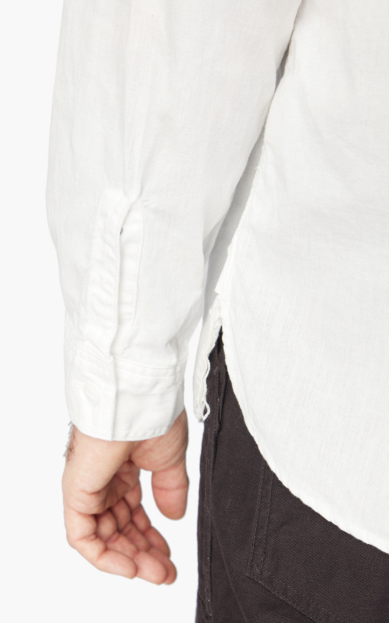 OrSlow Chambray Work Shirt White