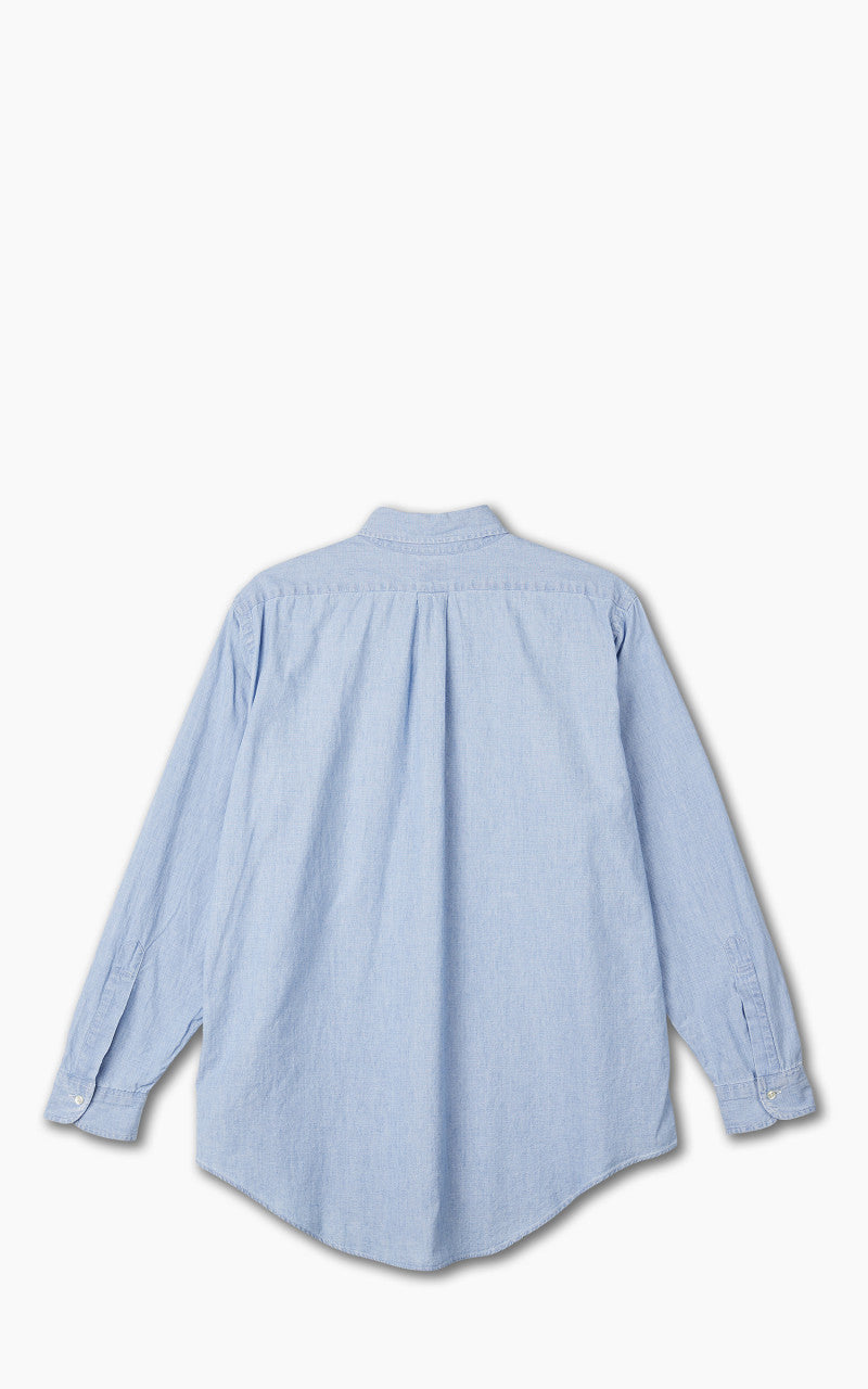 OrSlow Chambray Button Down Safari Shirt Bleach