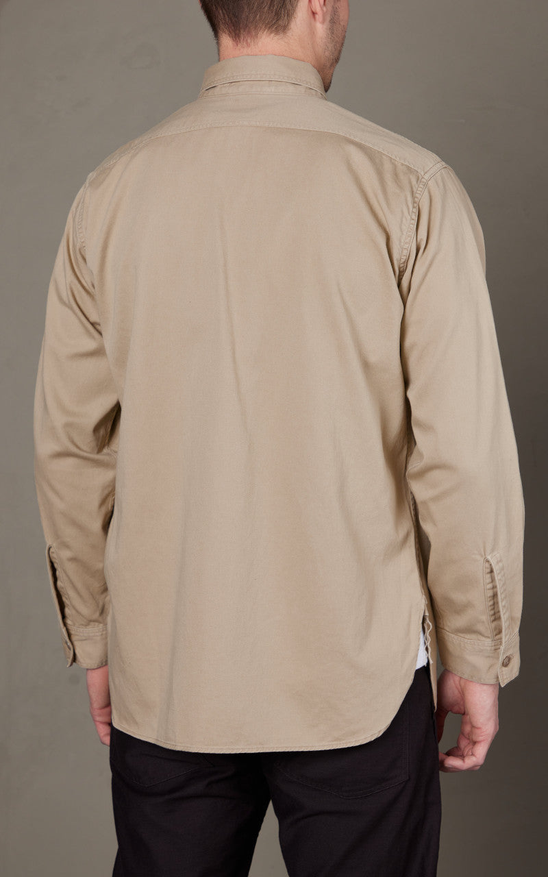 OrSlow Vintage Fit Work Shirt Beige