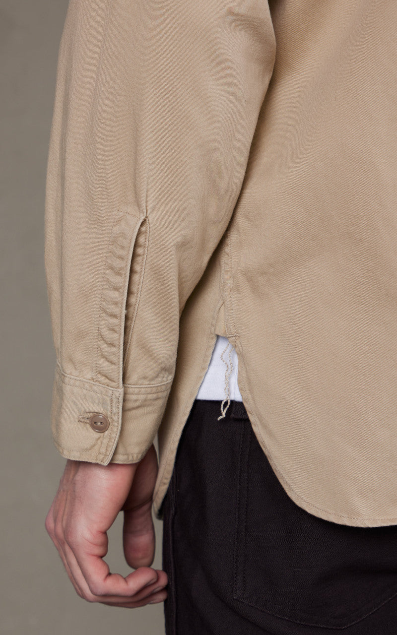 OrSlow Vintage Fit Work Shirt Beige