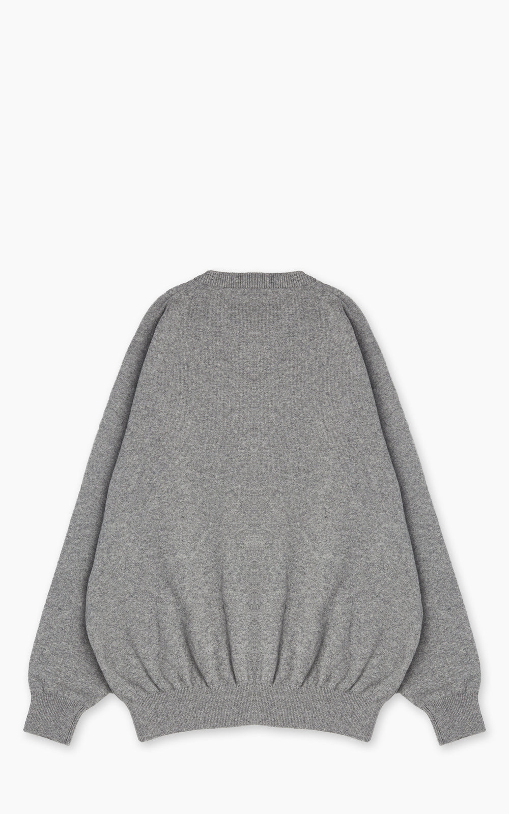 OrSlow Simple Crewneck Wool Sweater Light Grey