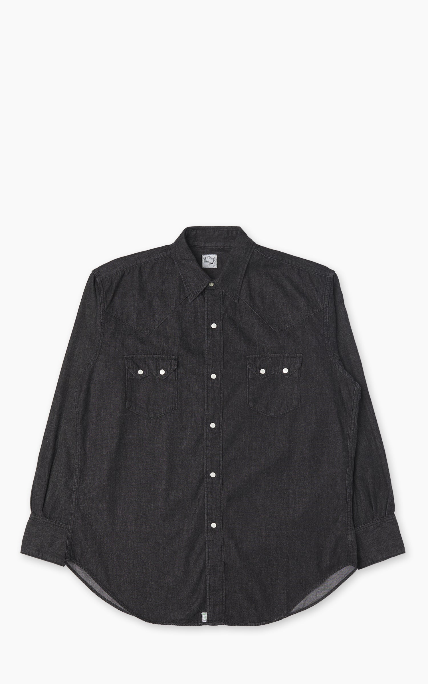 OrSlow Denim Western Shirt Black