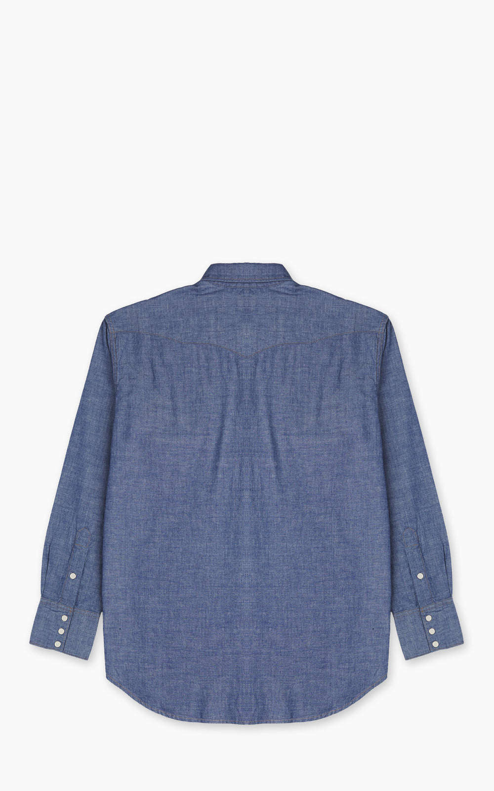 OrSlow Relaxed Western Chambray Shirt Blue