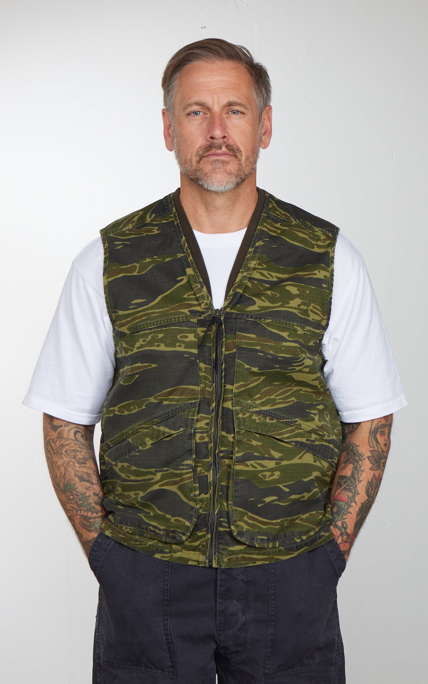 OrSlow Utility Vest Tiger Camo