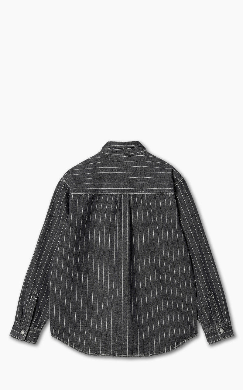 Carhartt WIP Orlean Shirt Jac Orlean Stripe Black/White Stone
