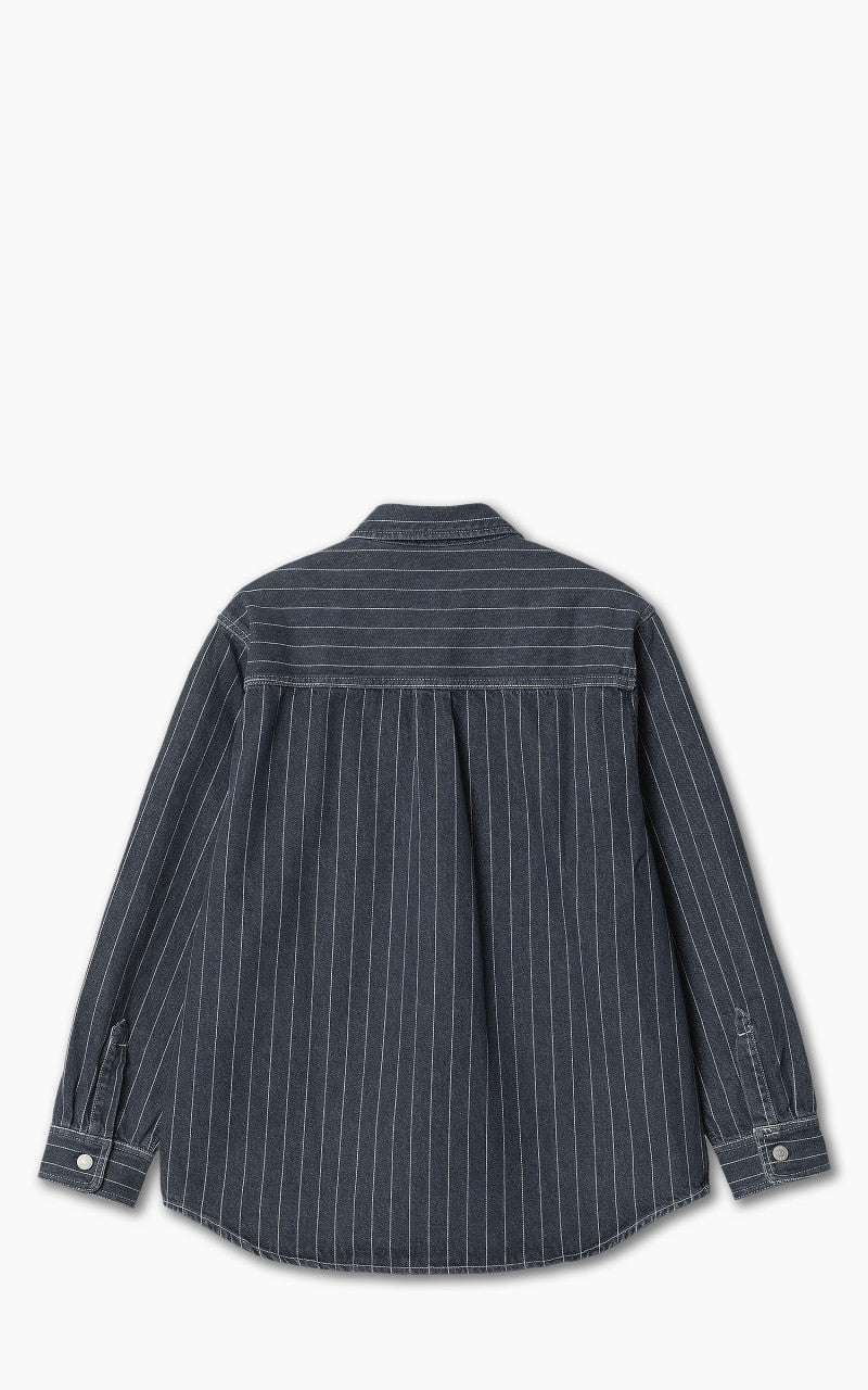 Carhartt WIP Orlean Shirt Jac Orlean Stripe Blue/White Stone
