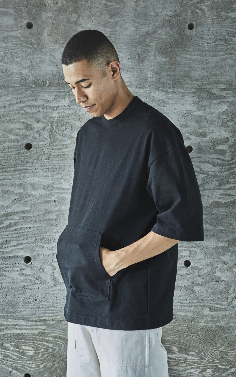 OrSlow Kangaroo Pocket 3/4 Sleeve T-Shirt Black