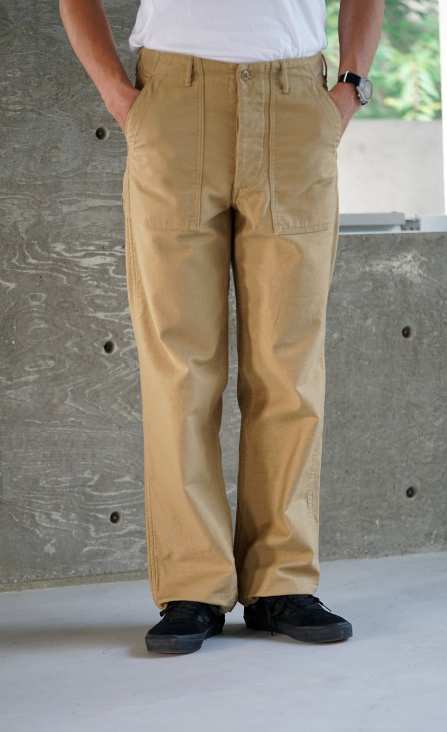 OrSlow US Army Fatigue Pants Regular Sand Beige