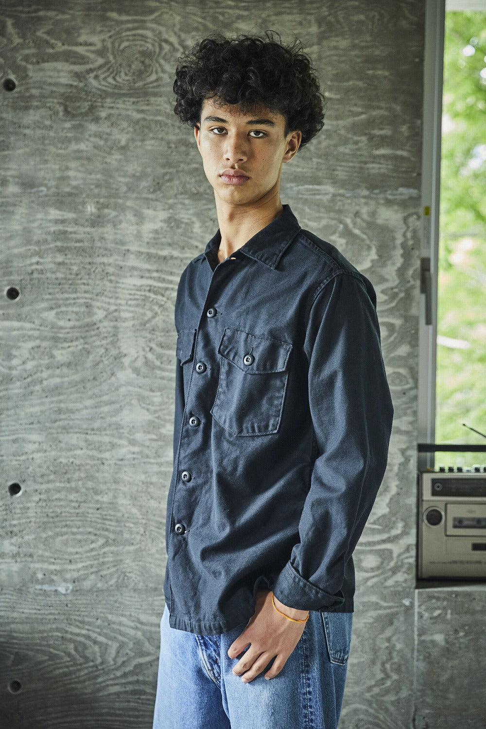 OrSlow US Army Fatigue Shirt Black