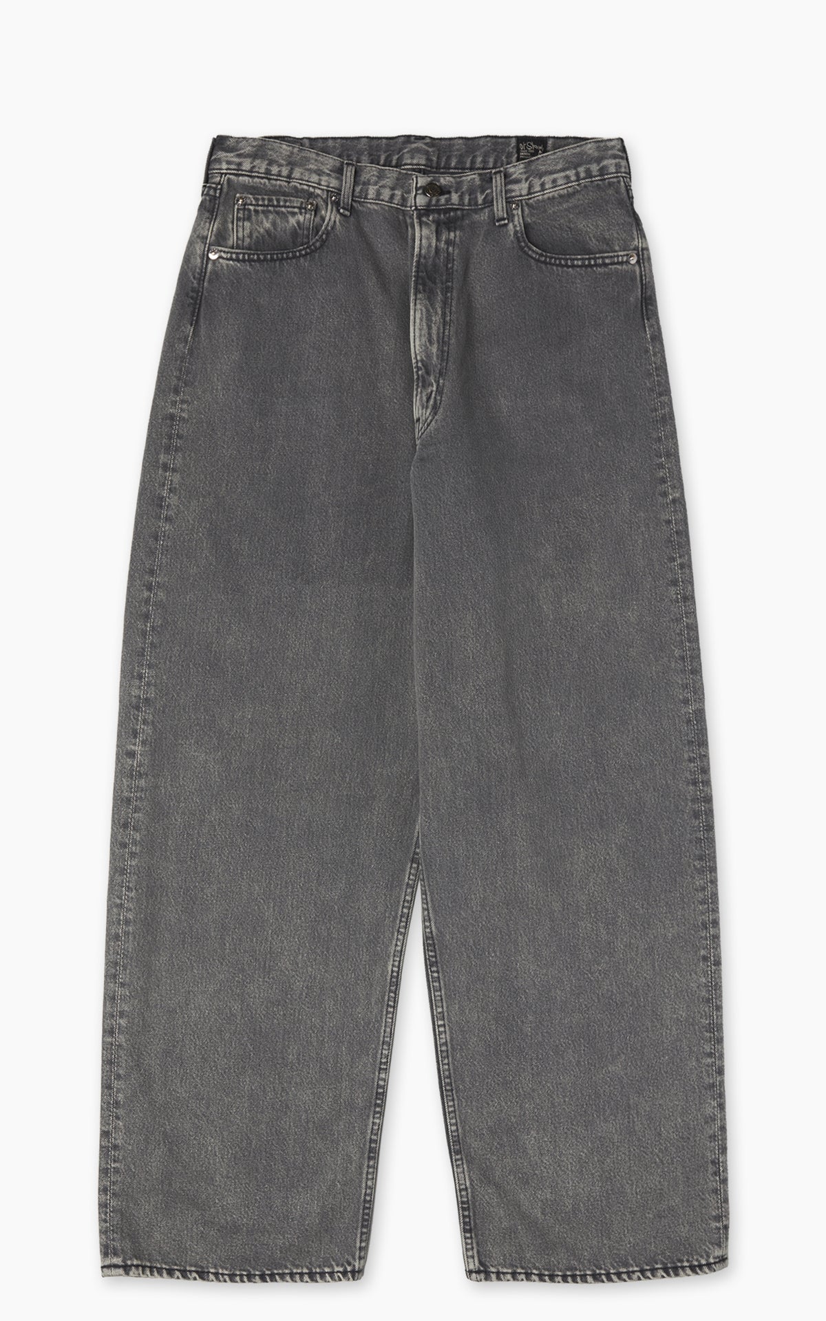 OrSlow 100 Super Dad's Fit Denim Pants Bleached Black