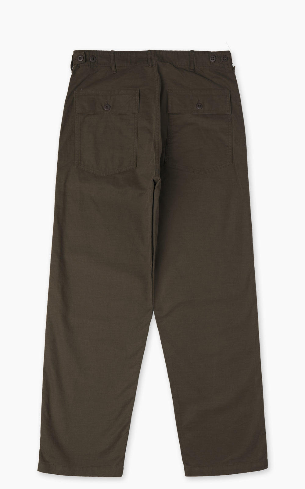 OrSlow US Army Fatigue Pants Regular Brushed Serge Coffee Brown