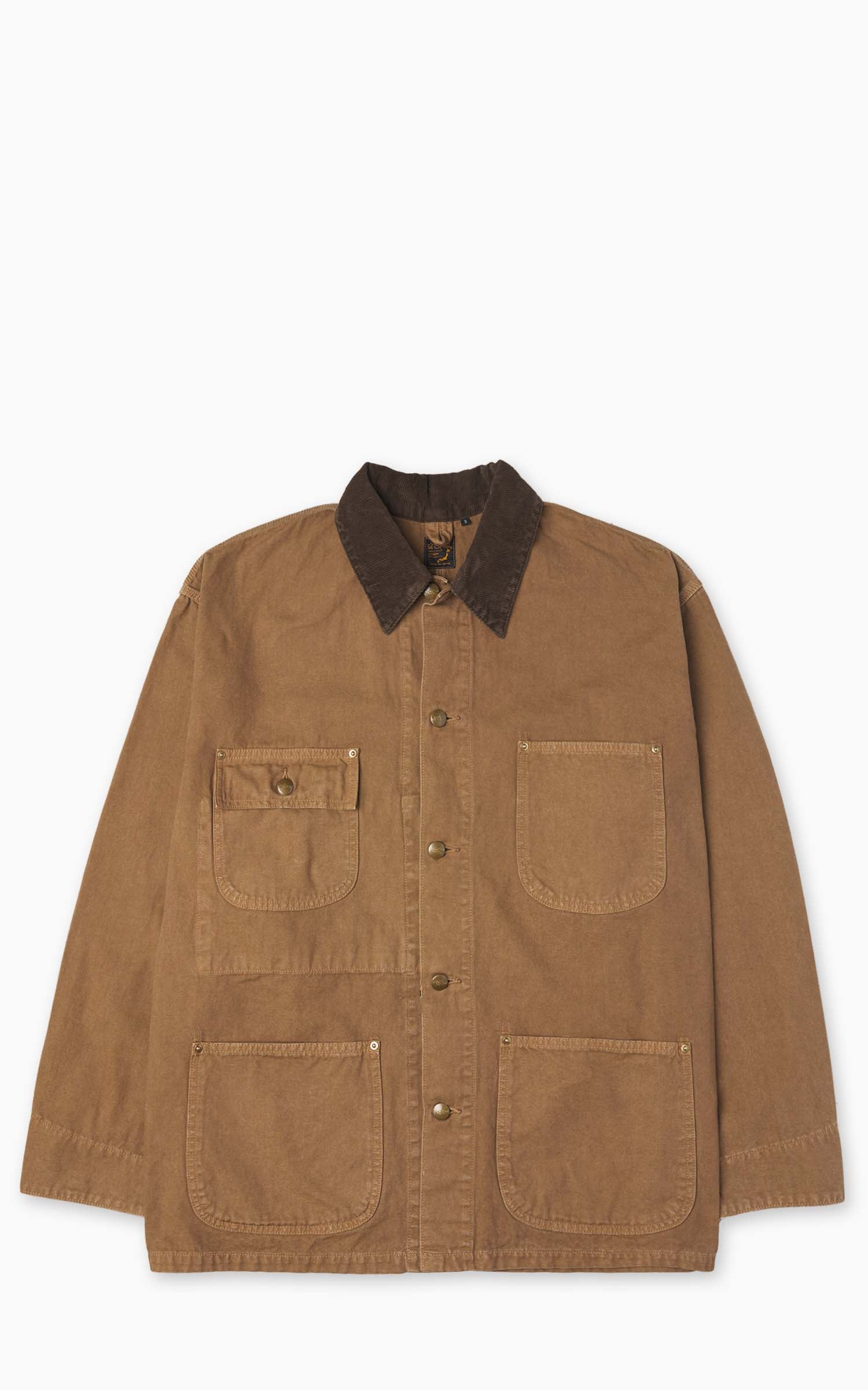 OrSlow Utility Coverall Herringbone Brown