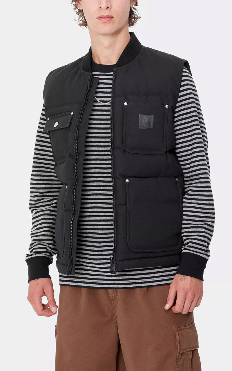 Carhartt WIP Rayley Vest Dearborn Canvas Black