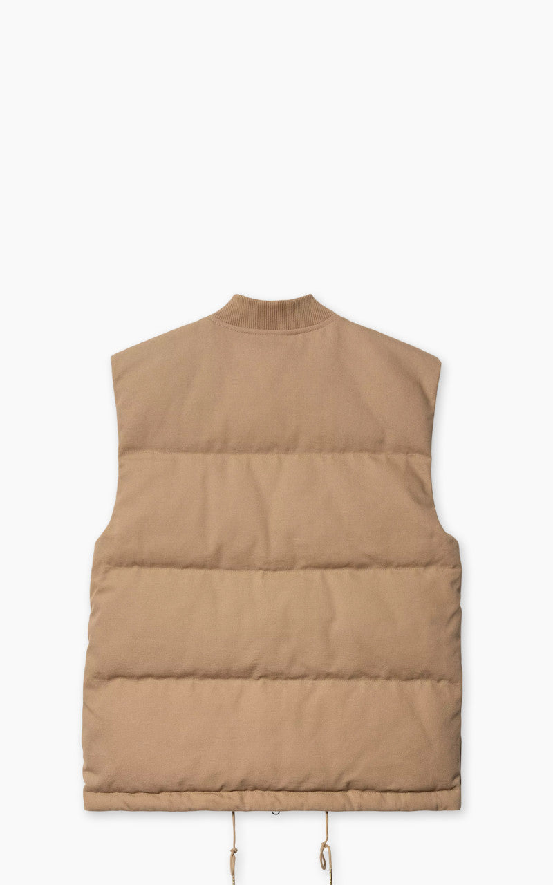 Carhartt WIP Rayley Vest Dearborn Canvas Peanut